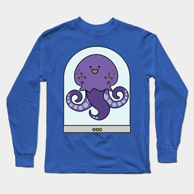 Alien Squid Monster Long Sleeve T-Shirt by Humoratologist